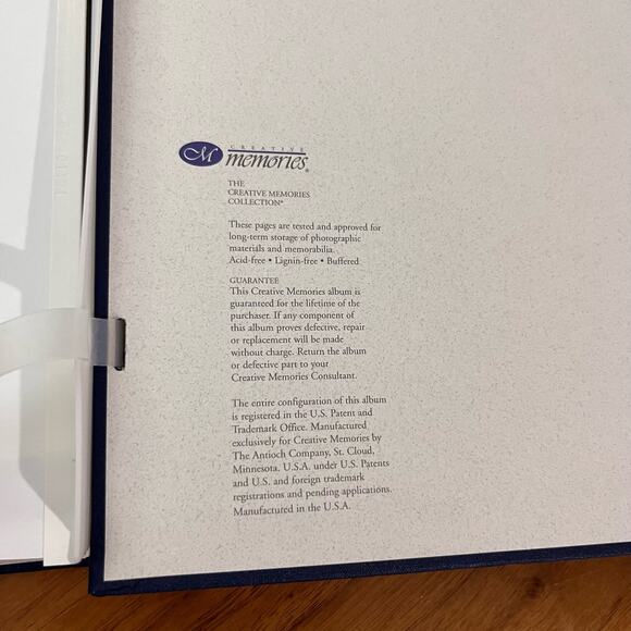 Creative Memories Album 12x12 Navy Blue New Open Package 15 Pages - Picture 5 of 8